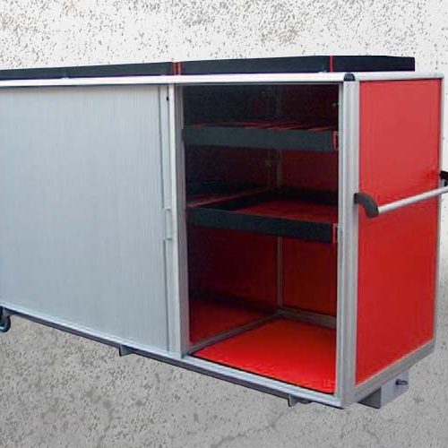 carrello-trolley carrelli lean production, carrelli industriali